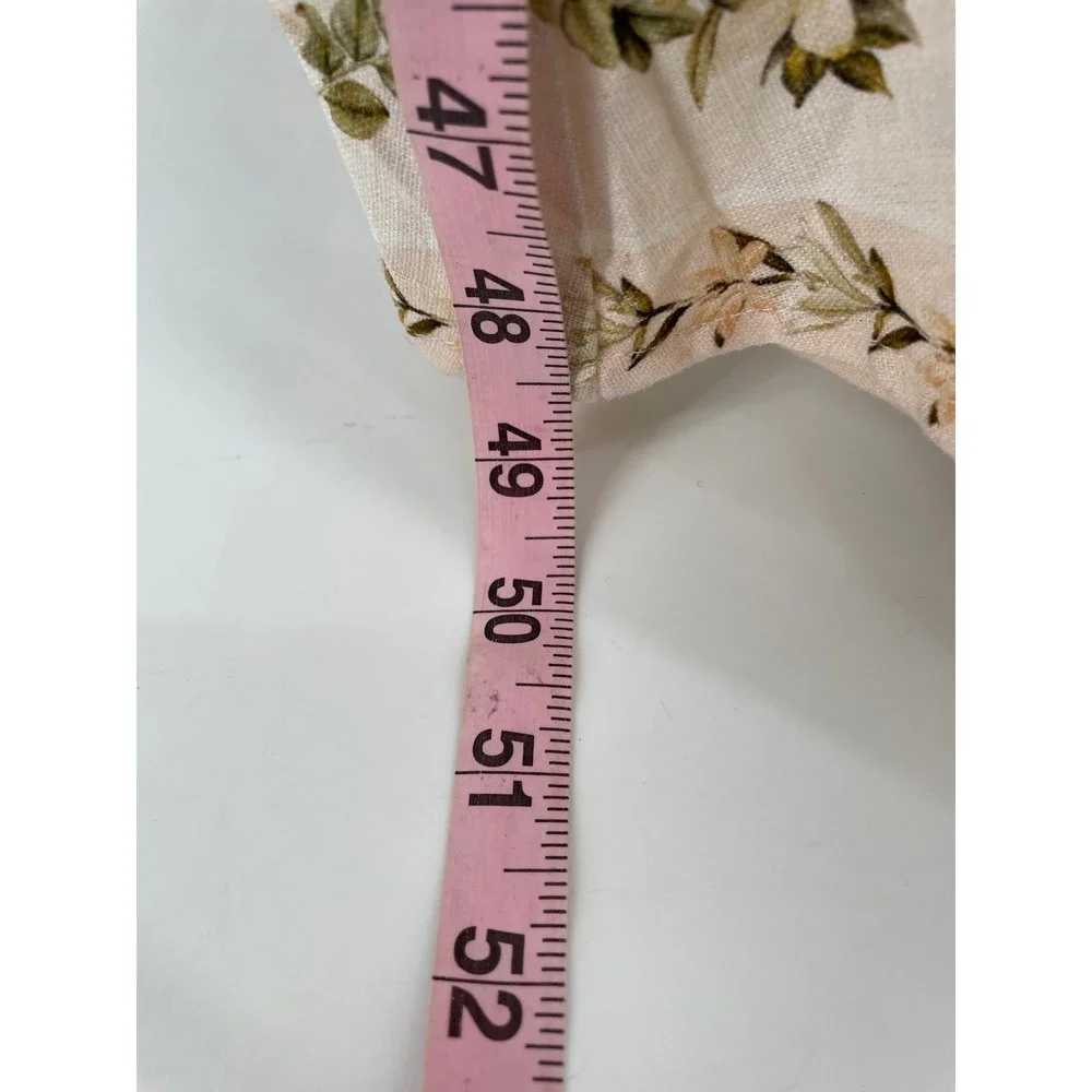 Calypso Maxi Dress Womens Small Floral Cottagecore Linen Blend Garden Party Boho